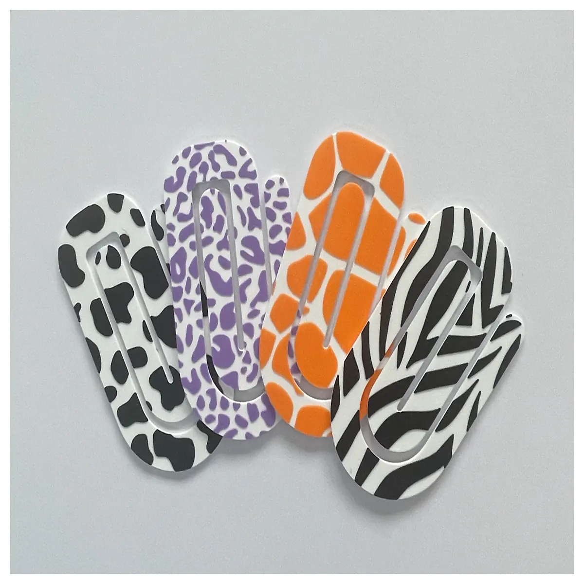 large animal pattern paper clips bulk office supplies cute desk organizer stationery for school home craft project