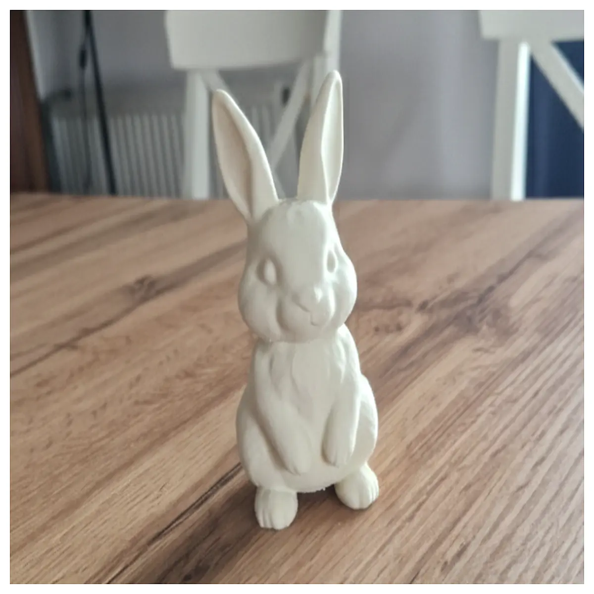 cute easter bunny figurine resin home decor spring holiday table centerpiece cute animal statue for kids room nursery decoration