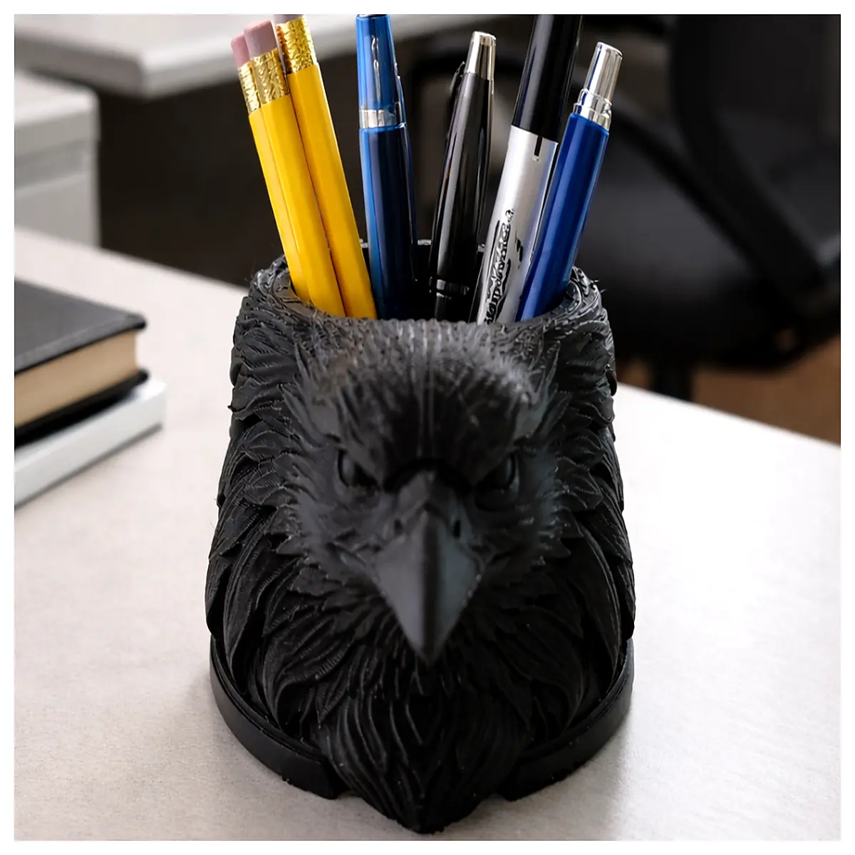 aesthetic desk organizer for office cute stationery holder minimalist desktop storage box clutter workspace accessories modern pen cup and paper