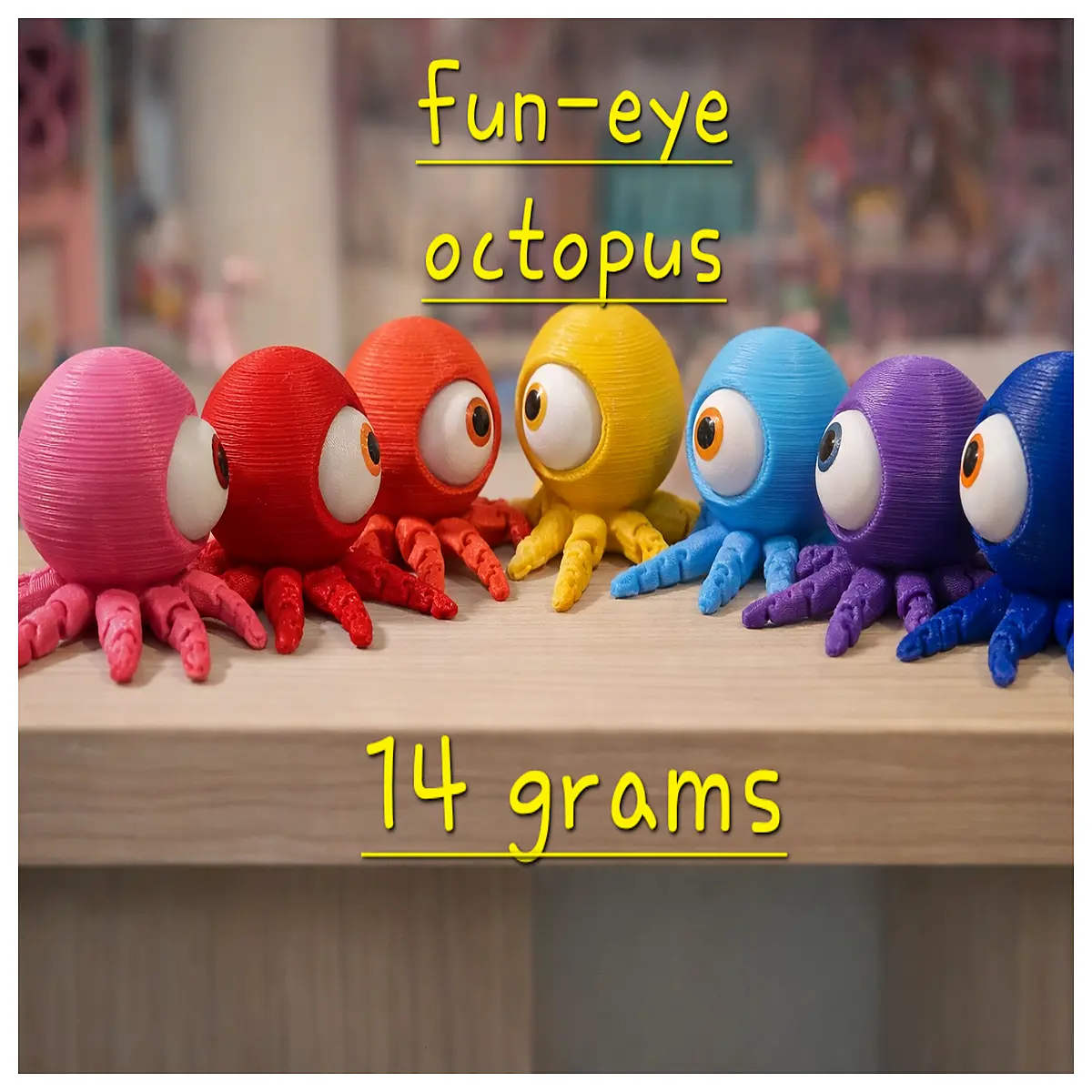 cute octopus plush toy squishy stress relief funny animal keychain for kids