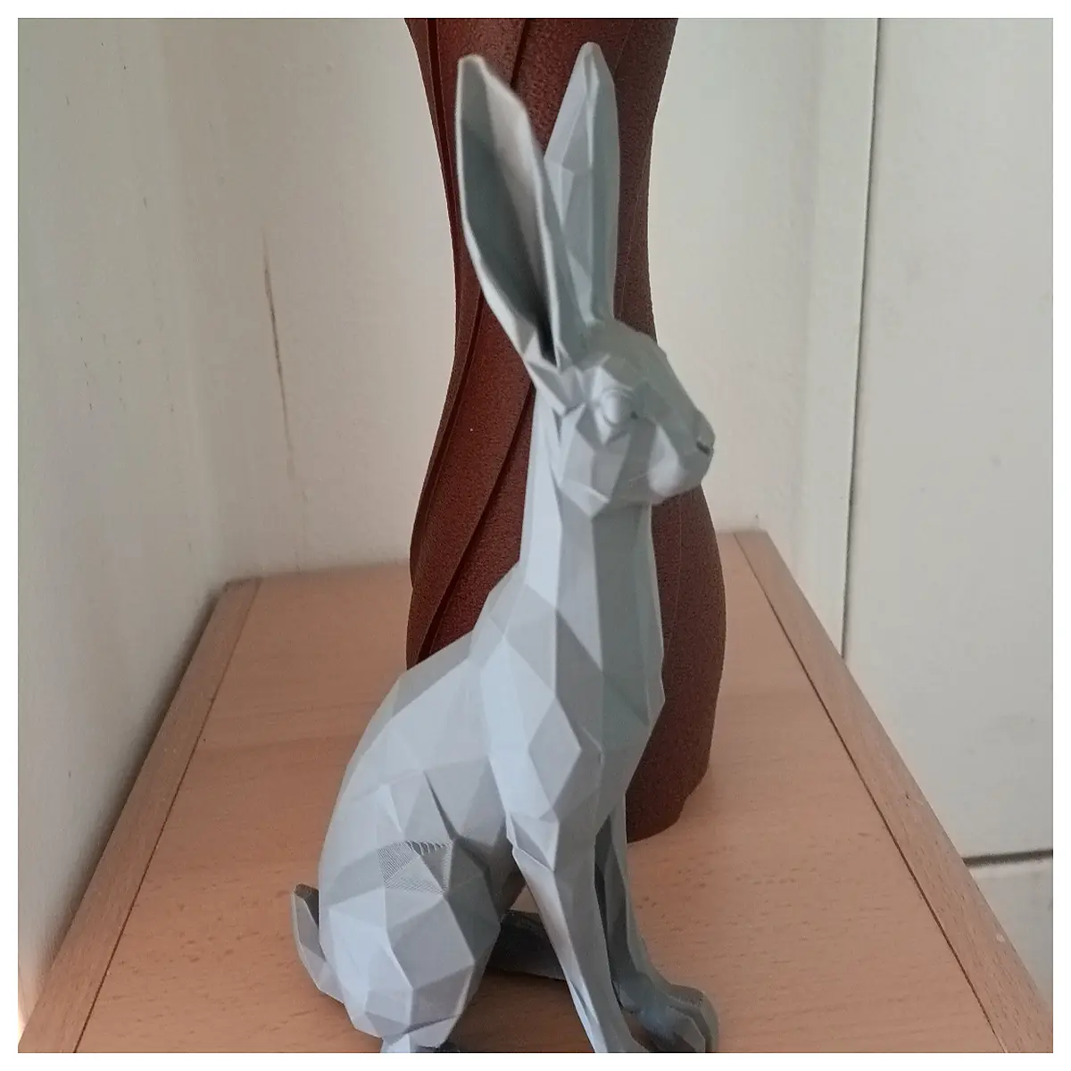 cute bunny figurine for home decor ceramic rabbit statue garden ornament whimsical animal art nursery decor gift