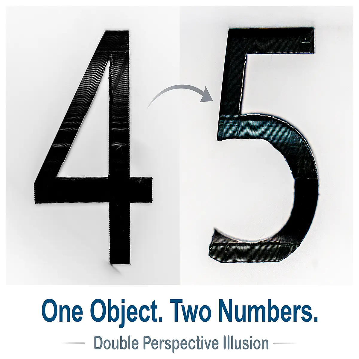 optical illusion number 45 visual trickery mind game party prop 10 99 range educational stem toy