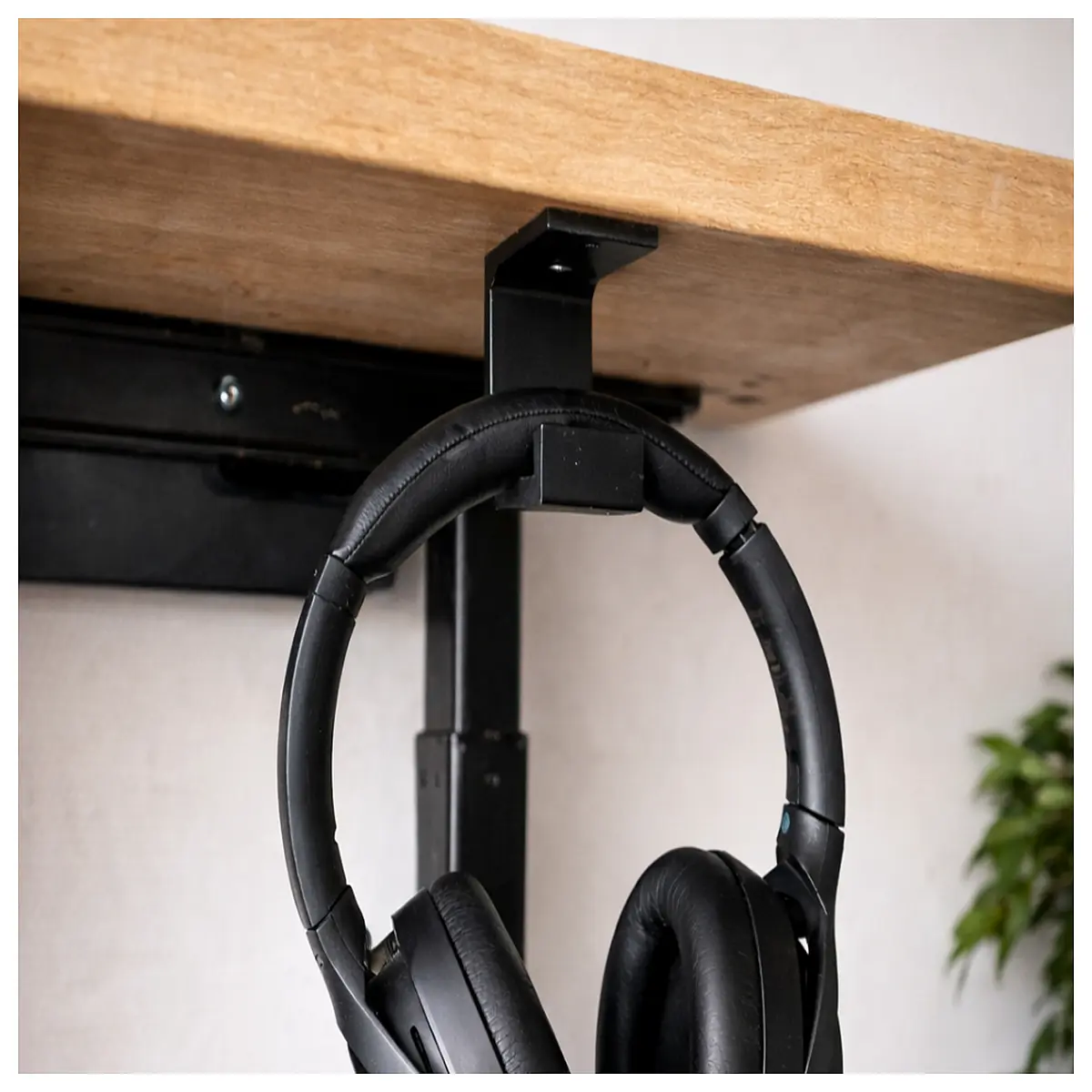 under desk headphone holder mount clip organizer for gaming pc computer office