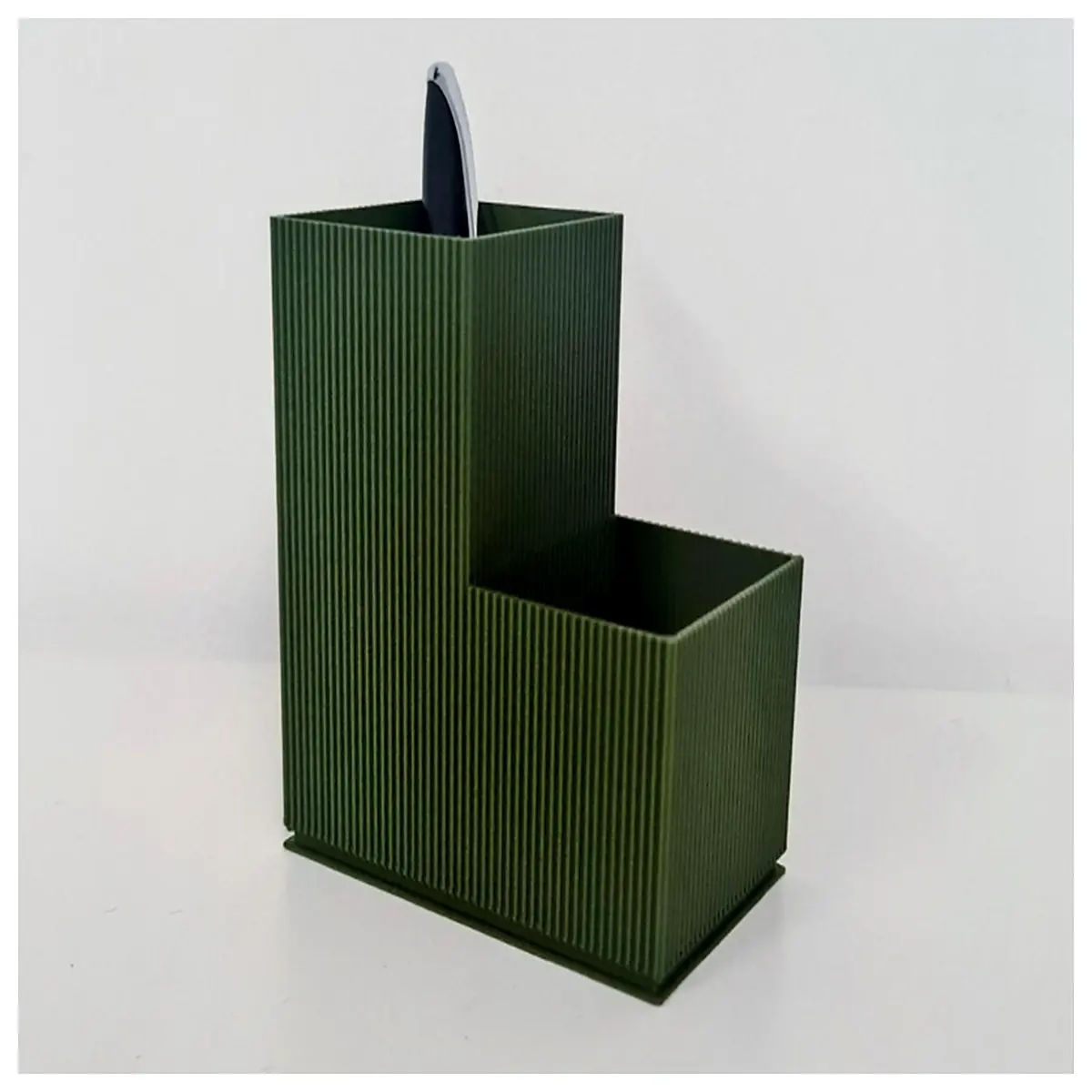 japanese style desk organizer wood grain minimalist desktop storage box stationery holder office supplies neat arrangement