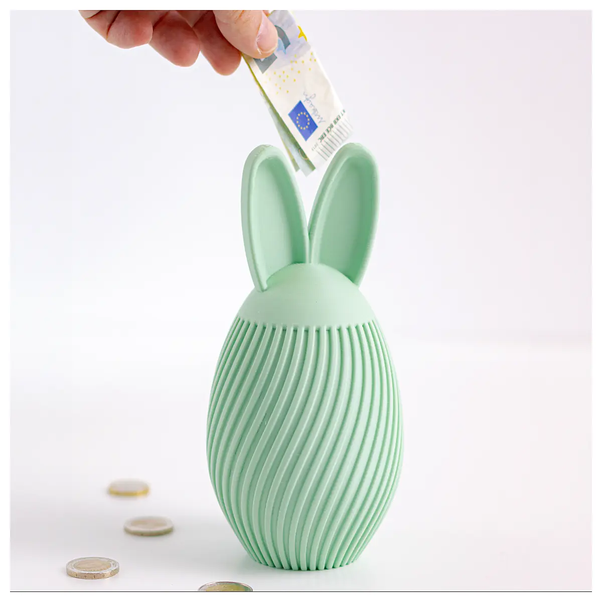 cute bunny piggy bank for kids easter egg money box ceramic rabbit savings jar holiday children spring decoration