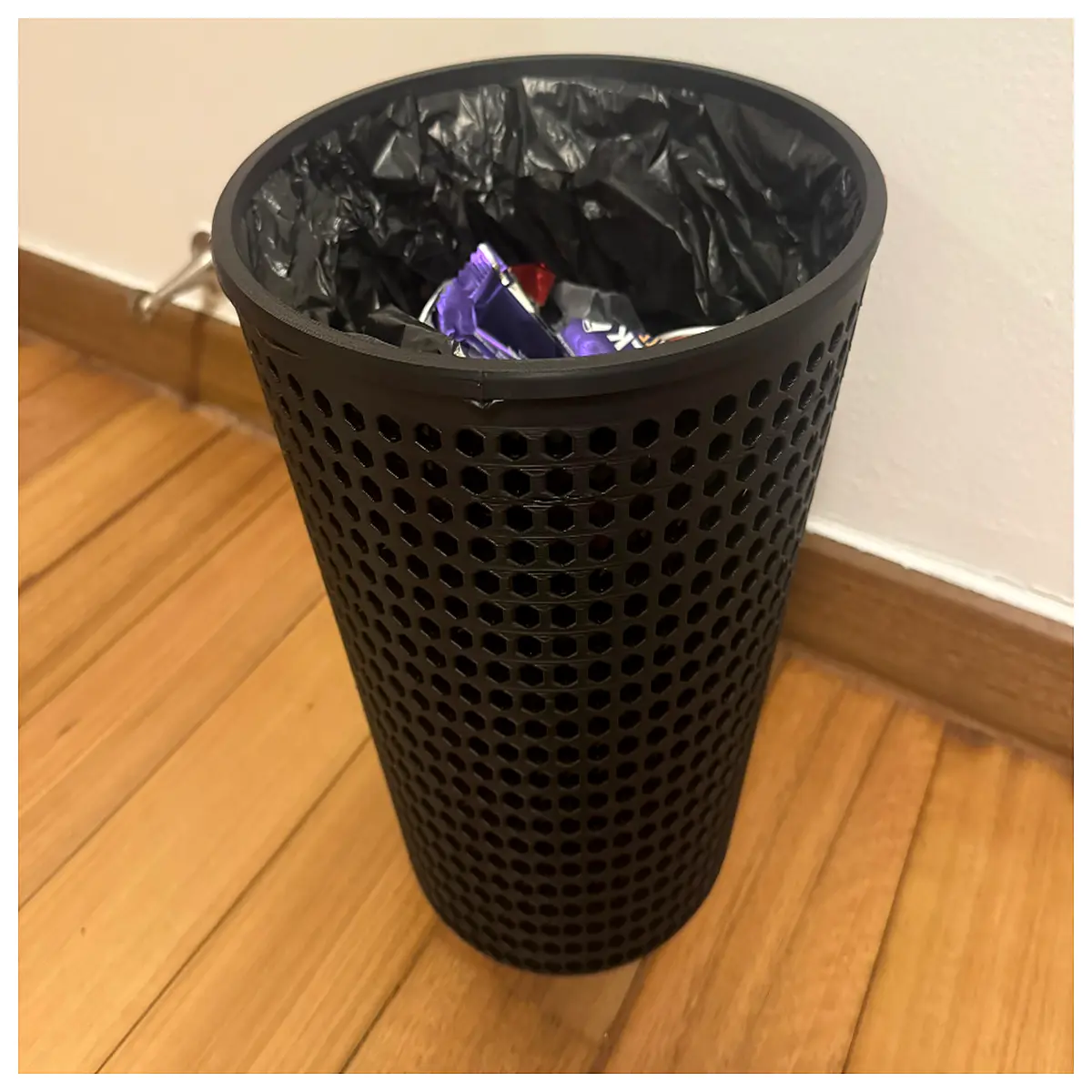 large duty trash can with liner compatible waste bin for home kitchen outdoor commercial garbage container