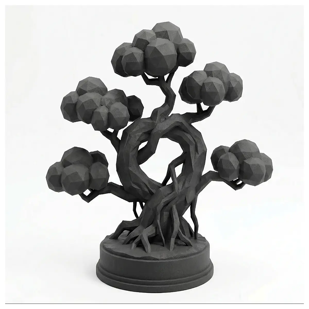 minimalist bonsai tree decor modern indoor plant pot small desk office home decoration aesthetic zen garden artificial plant