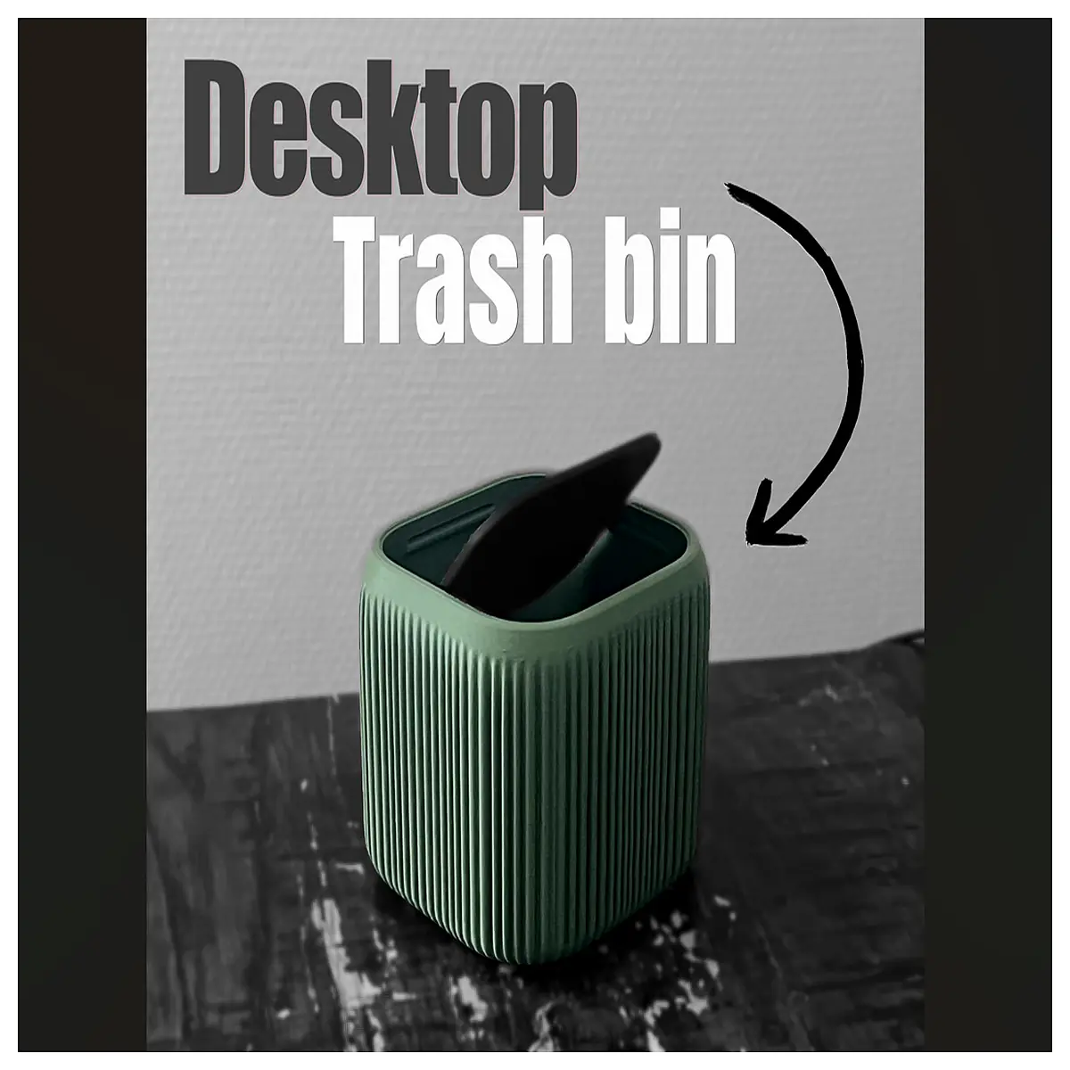 small desktop trash can for office desk compact waste bin with lid cute mini garbage can for home bedroom stylish table top recycling bin