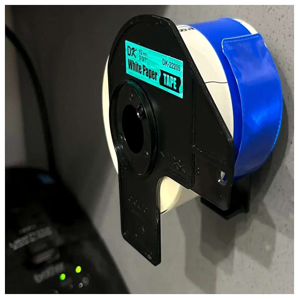 brother dk label roll holder for dcp and ql series printers tape dispenser accessory office organization tool compatible with dk 2225 dk 11101