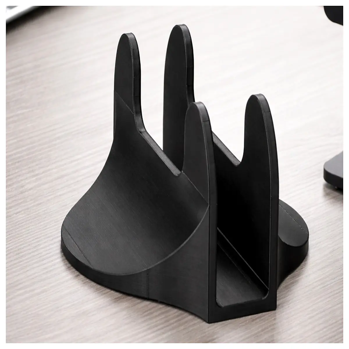 stable vertical laptop anti tip riser for desk organization cooling support