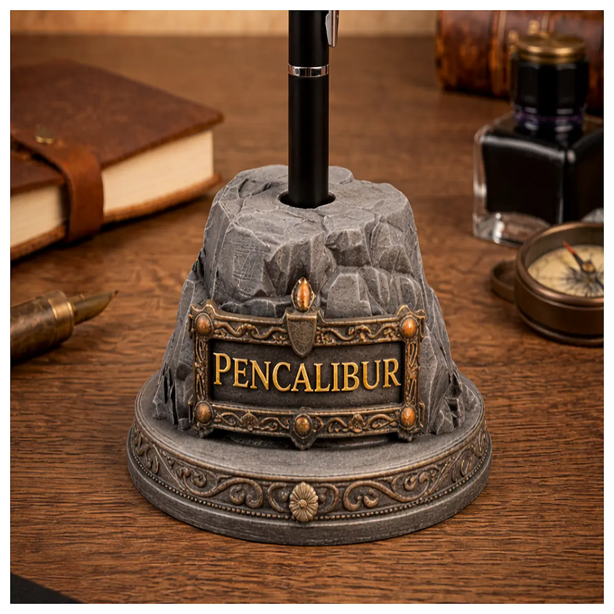 legendary pen holder desk organizer writing instrument storage vintage style office accessories cool stationery gift