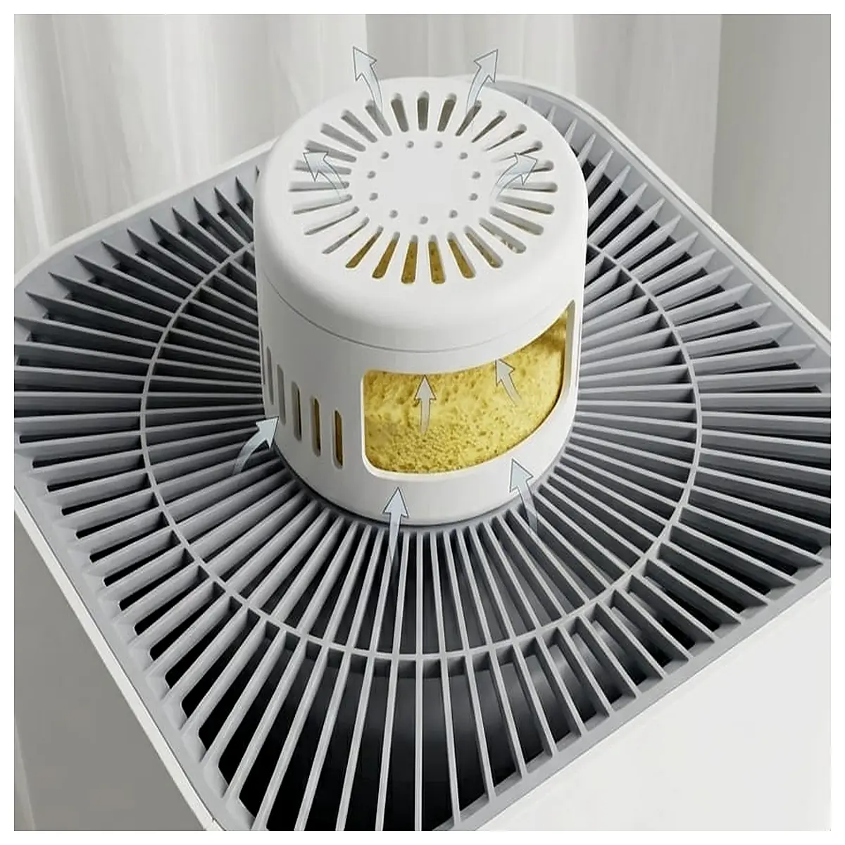 smart air purifier 4 replacement filter hepa carbon filter home office air quality monitor allergen remover