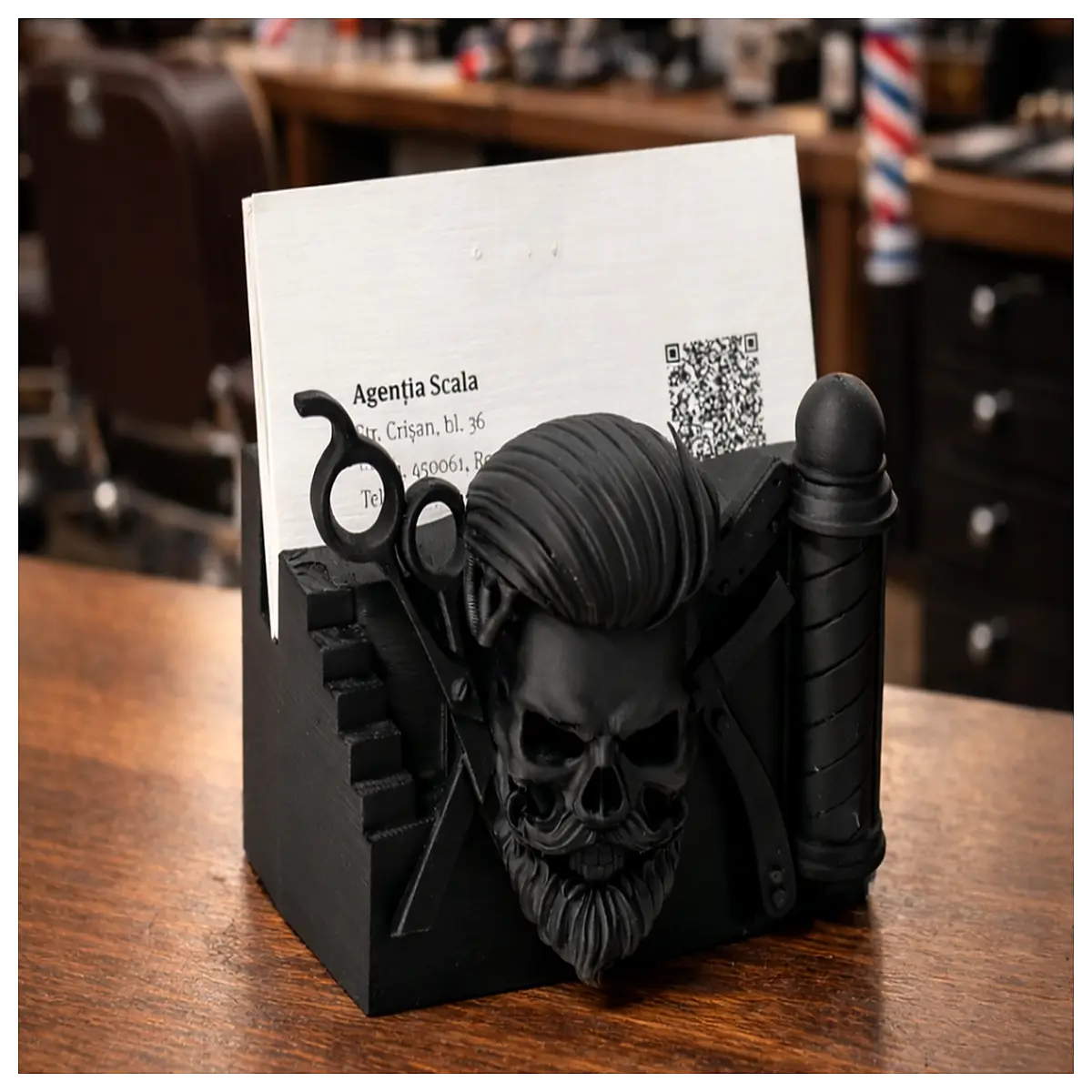 salon business card holder counter organizer barber shop reception desk acrylic rack for hairdresser