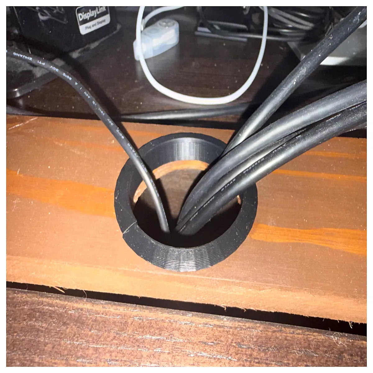 desk cable management hole cover organizer hide wires desktop grommet cord cover plastic round square hole plate