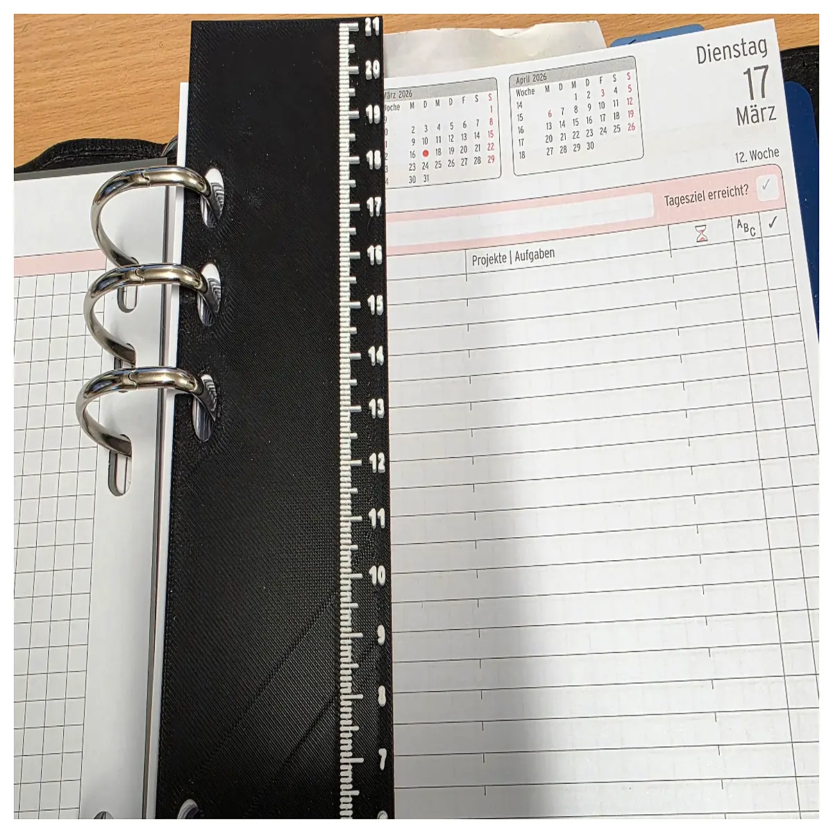 chronoplan a5 planner inserts with ruler weekly agenda binder dividers academic organizer accessories schedule page markers office stationery supplies