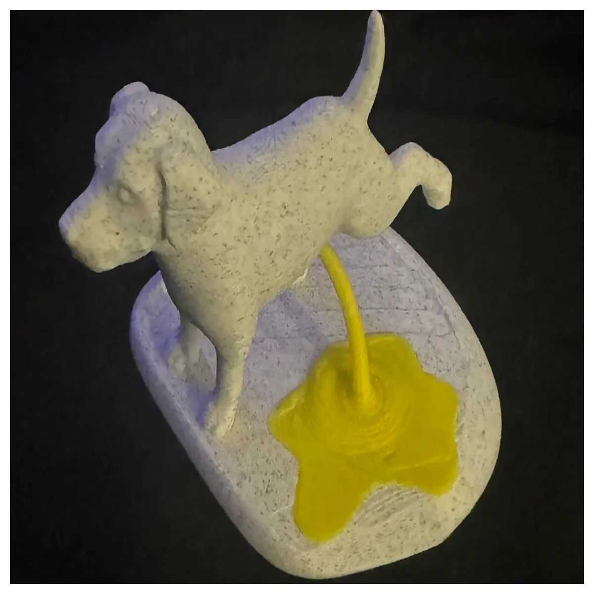 funny peeing dog statue anti sculpture quirky garden decor humorous outdoor art weird animal figurine home ornament