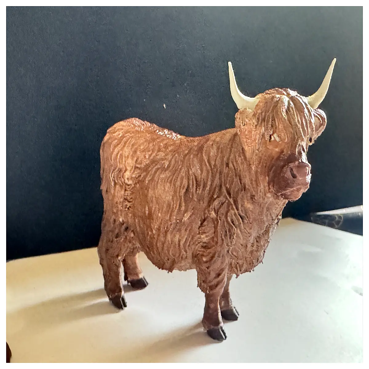 realistic highland cow plush toy stuffed animal for kids gift