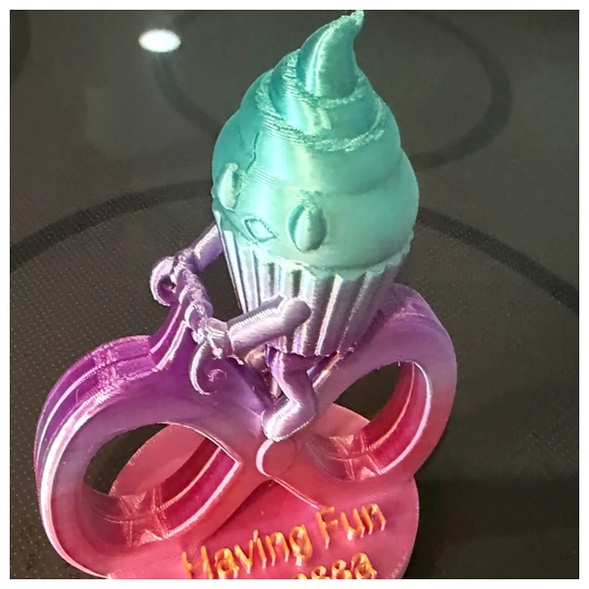 unlimited bicycle paper cupcake party favor dessert table decoration kids birthday cake topper fun cycling theme sweet treat