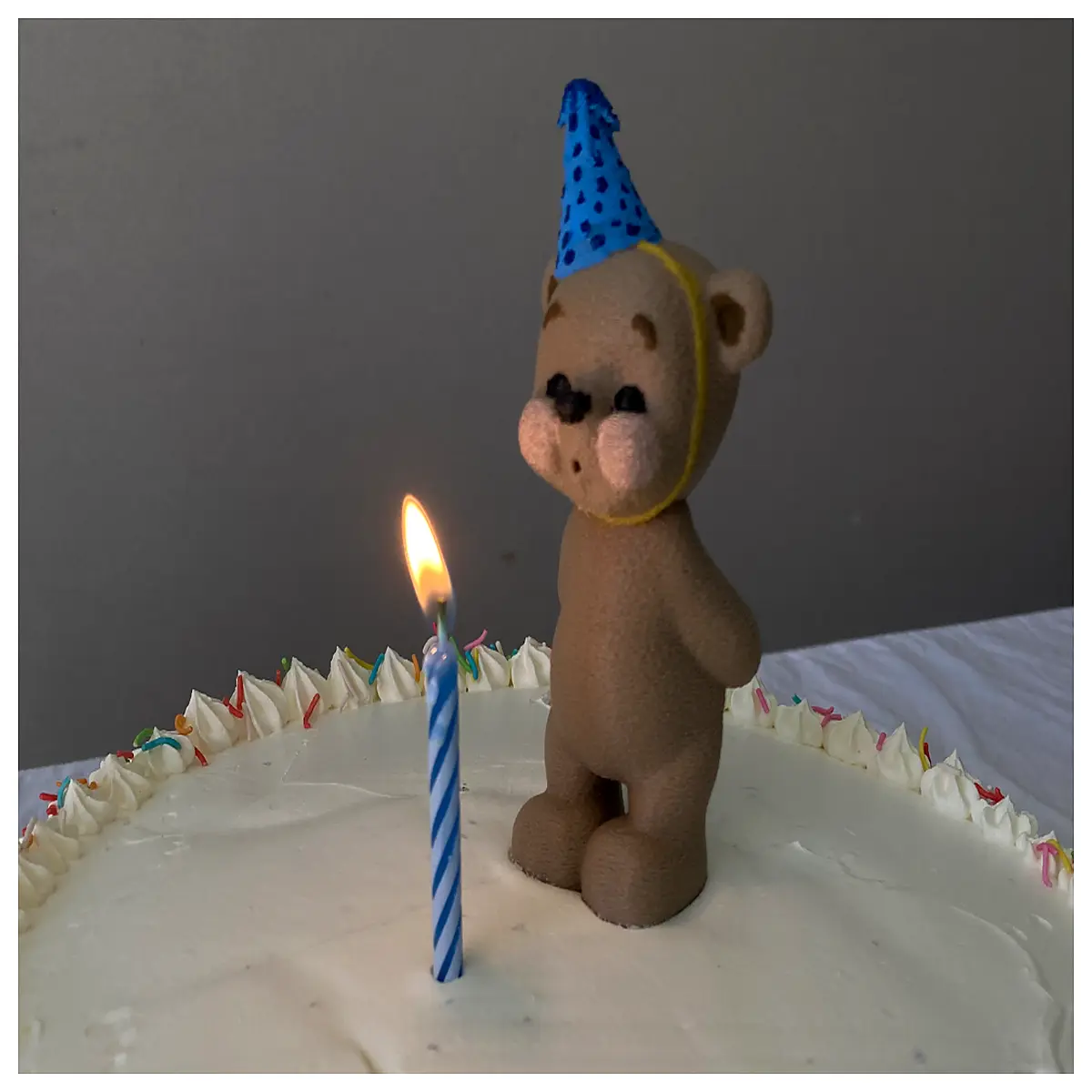 cute birthday bear plush toy kids baby shower decoration soft hugging buddy