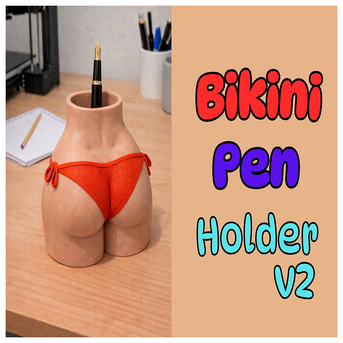 funny butt shaped pencil holder desk organizer cute novelty office supplies storage container for pens pencils accessories