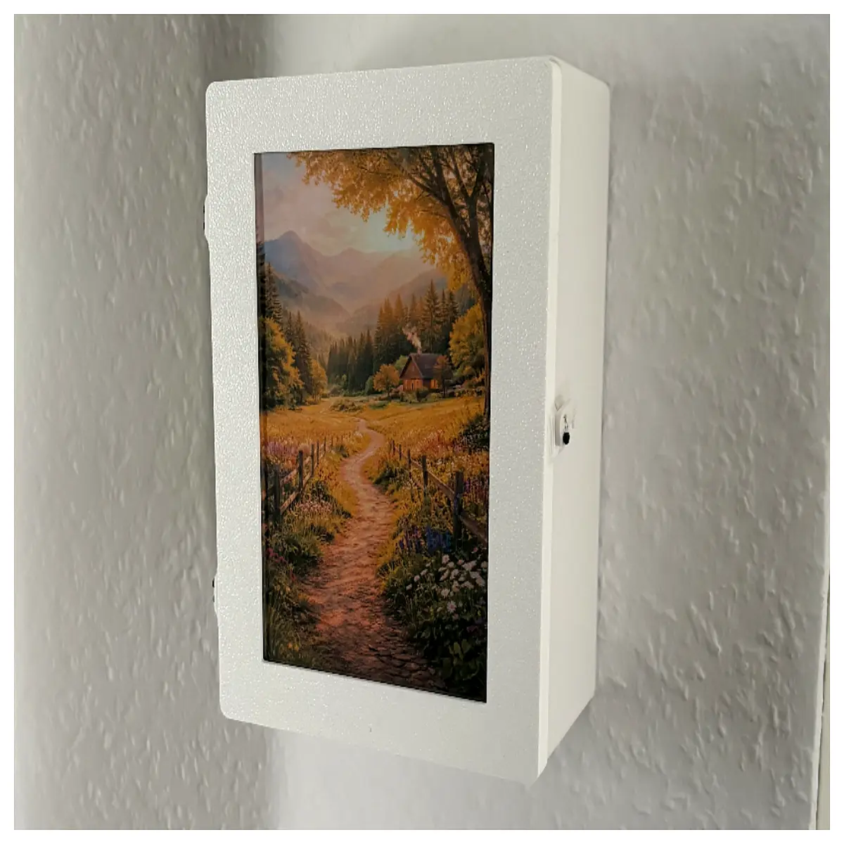 waterproof key holder wall mount outdoor key lock box for home garden gate key safe storage with combination lock