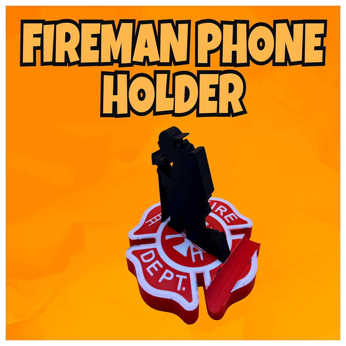 firefighter phone holder print stl file gear mount emergency response equipment download