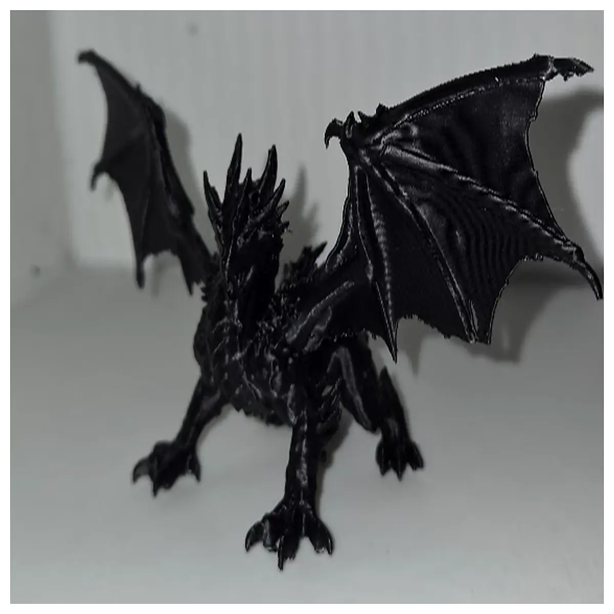 angry dragon wings open spread wings fantasy creature cosplay prop art print poster
