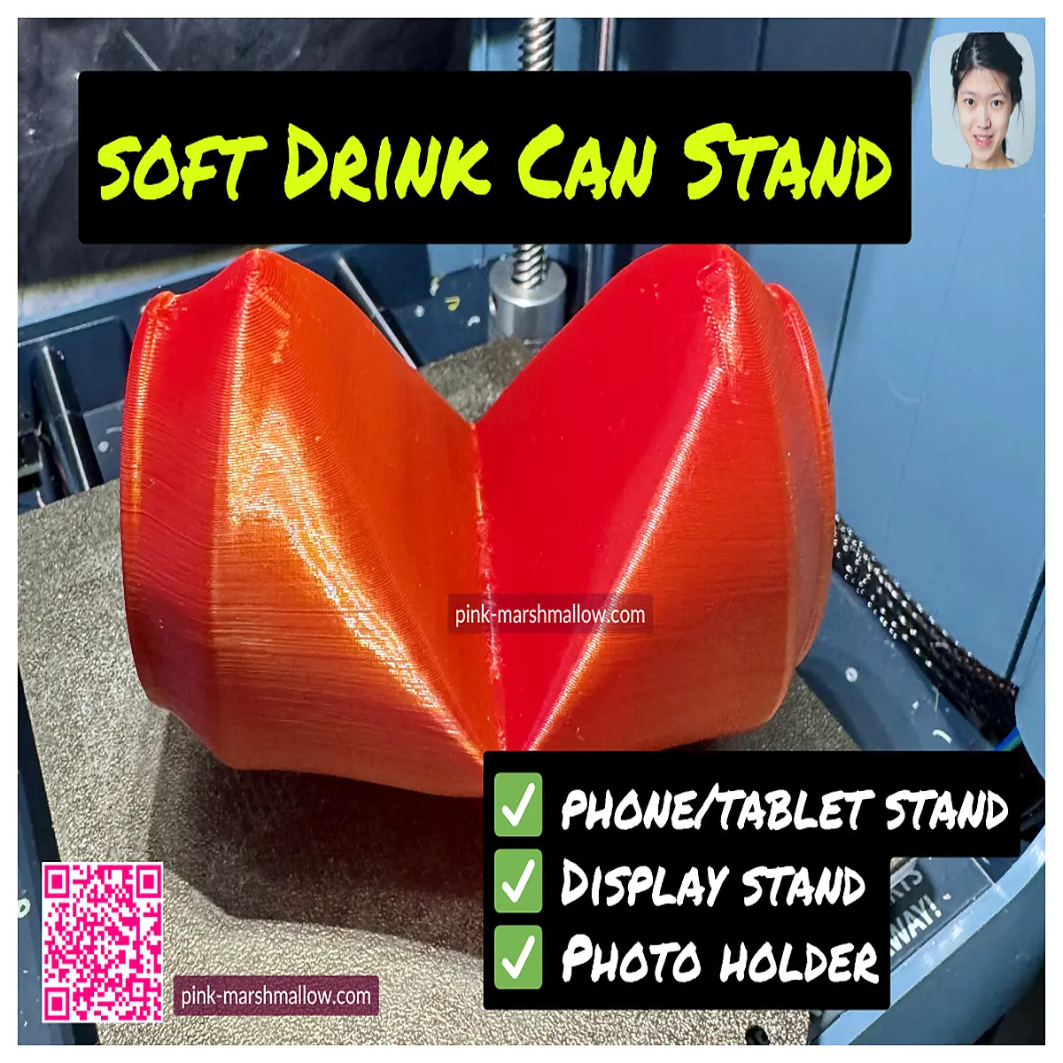 canned drink phone holder for photography prop table mount