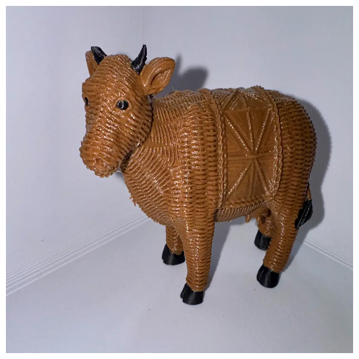 knitted cow plush toy soft stuffed animal for kids nursery decor gift baby shower