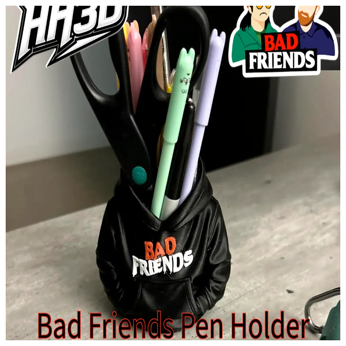 funny desk organizer holder for pens pencils cute office supplies funny friend gift