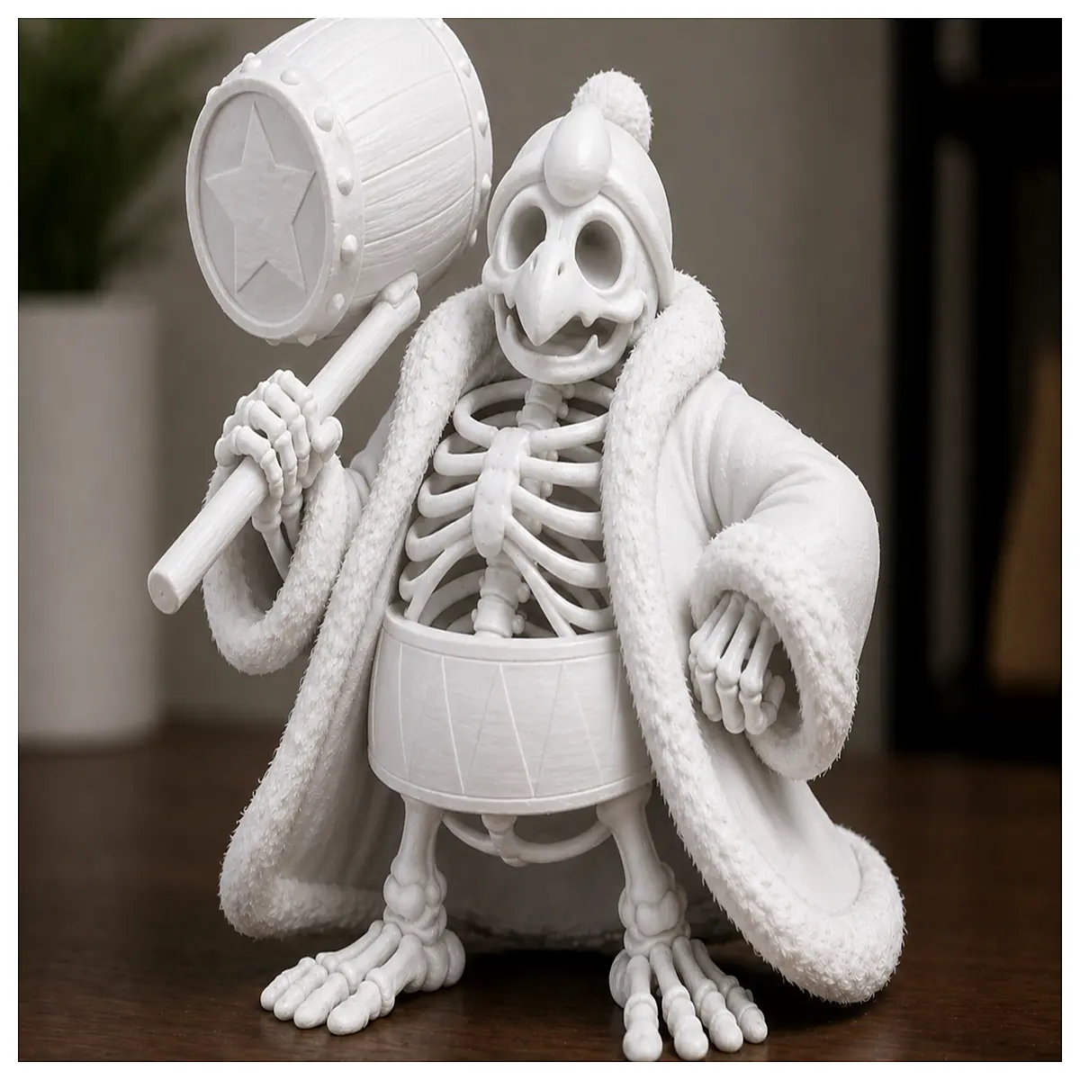 diididi king skeleton figure collectible horror decor resin statue for shelf