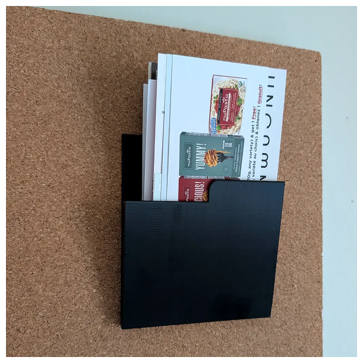 cork board paper holder organizer desktop for notes photos memo wall mount office school supplies