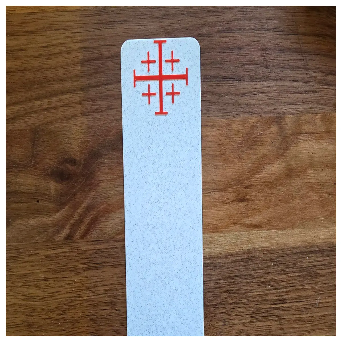 jerusalem cross bookmark medieval knight history gift book lover christian symbol reading accessory