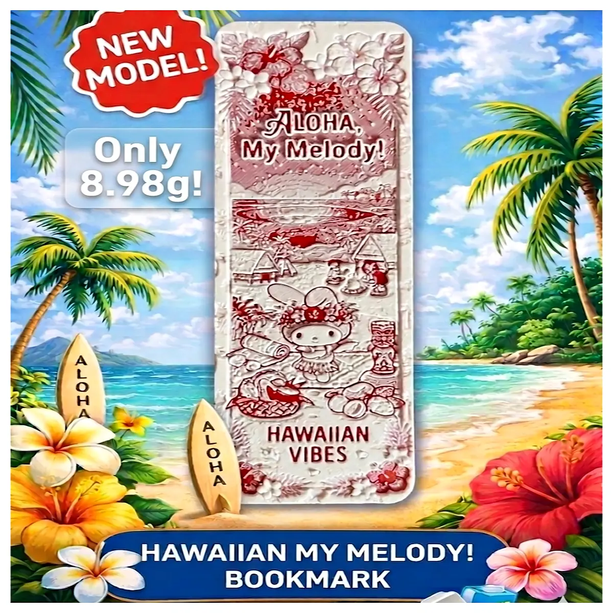 meletti bookmark hawaii style cute kawaii stationery aesthetic reading accessory girls