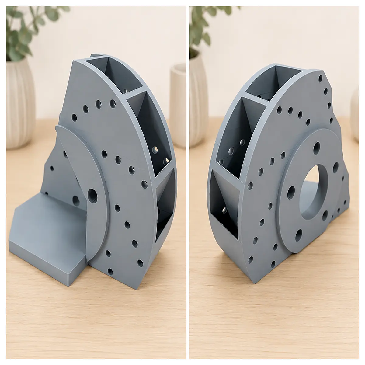 car brake disc pen holder desk organizer vintage industrial style office supplies storage container for writing utensils and small accessories