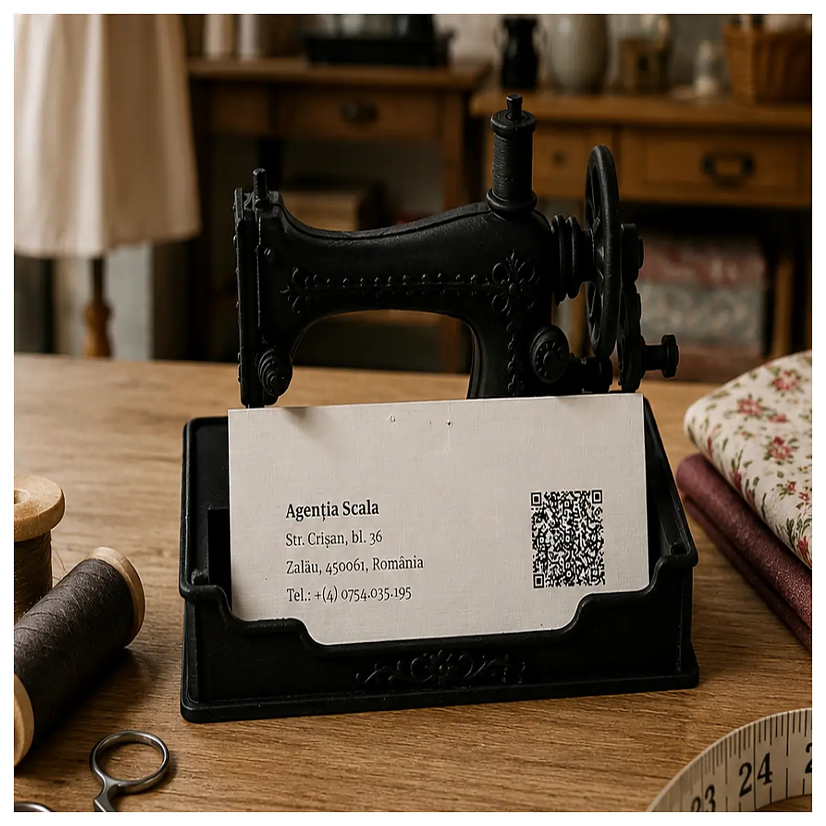 sewing machine business card holder desk organizer office supplies name card for home office