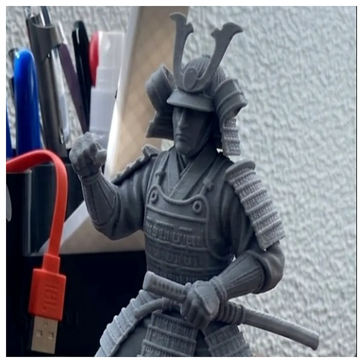 samurai action figure poseable statue collectible battle ready piece for anime fans