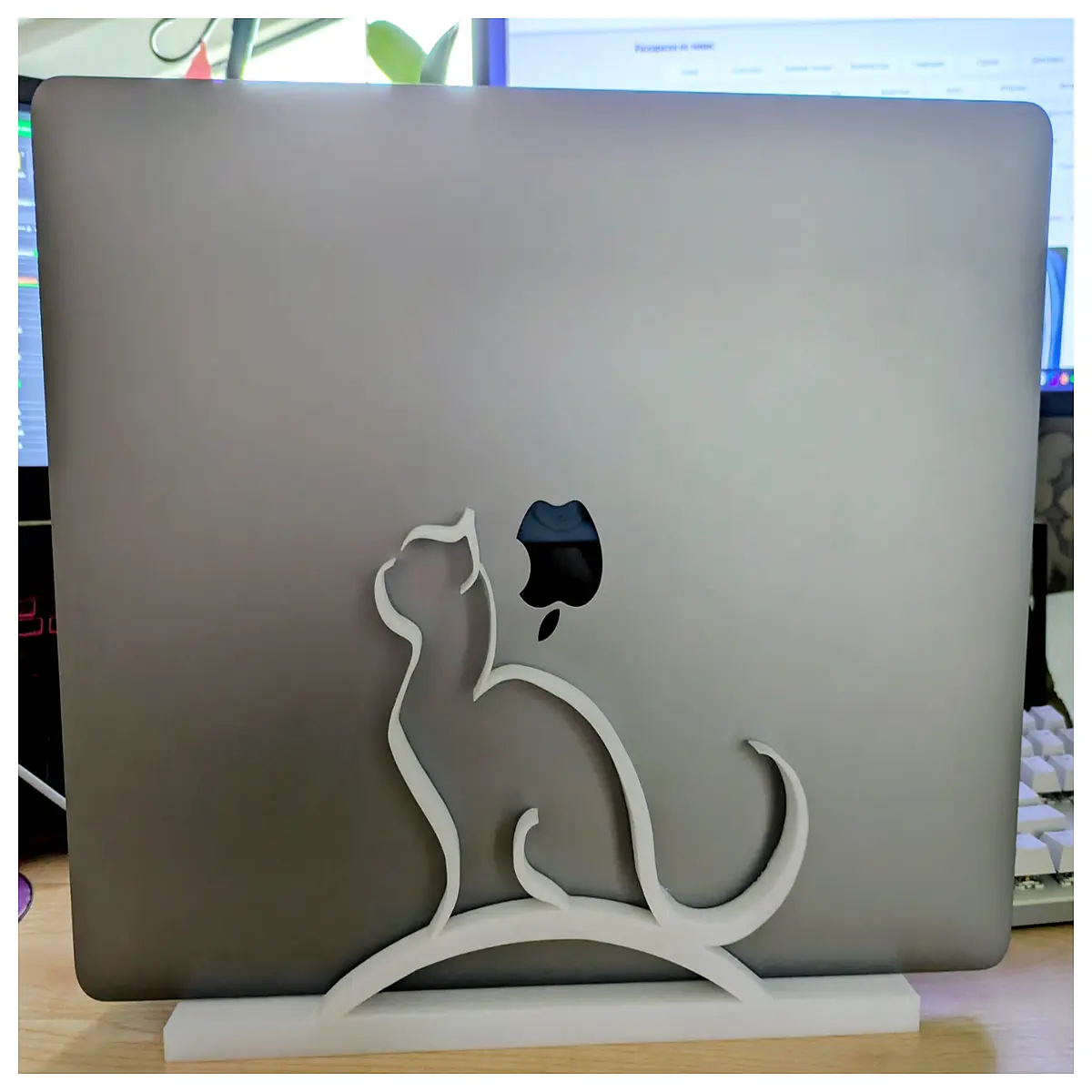 minimalist cat laptop vertical riser 18mm thick book support ergonomic desk organizer accessory for home office