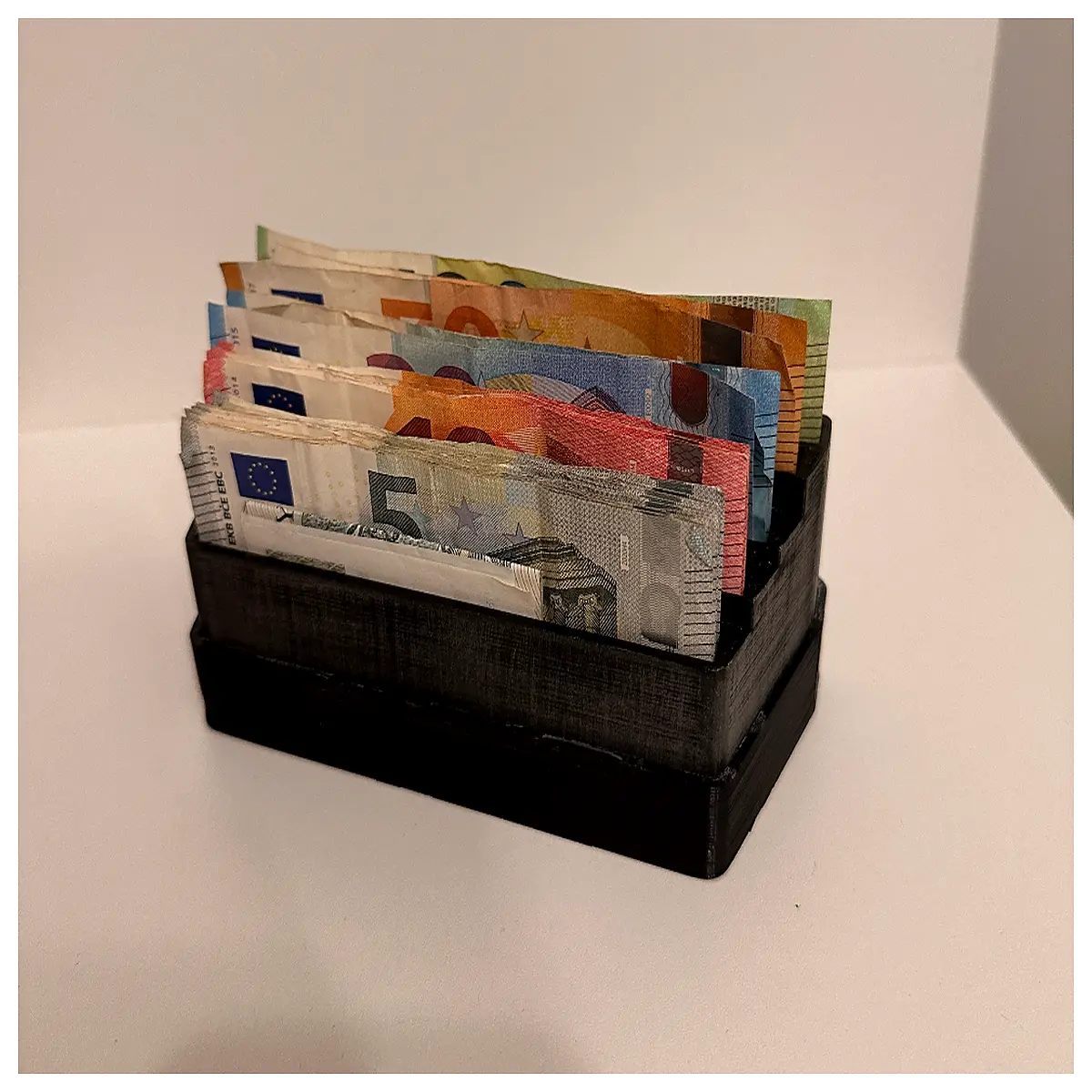 euro banknote holder case wallet organizer storage box for cash collection safe travel protection