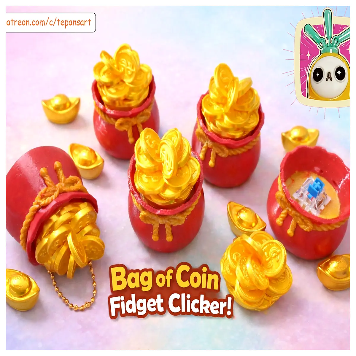 fidget coin clicker toy stress relief pocket size satisfying noise maker for anxiety relief