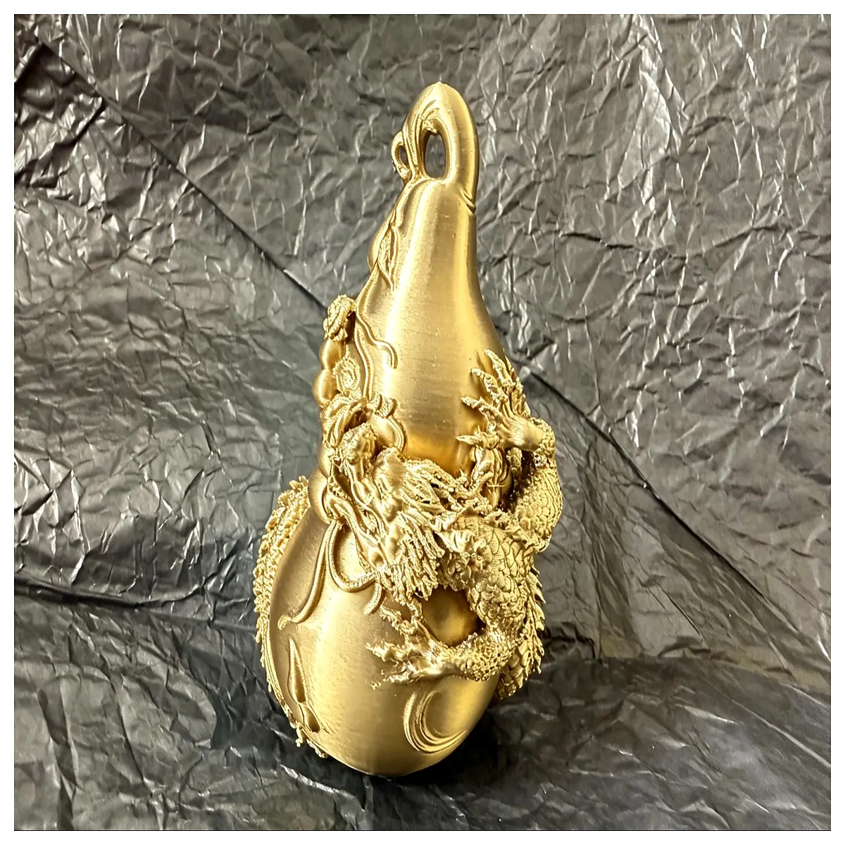 dragon pattern gourd lucky charm feng shui wealth attract home decor auspicious symbol good gift