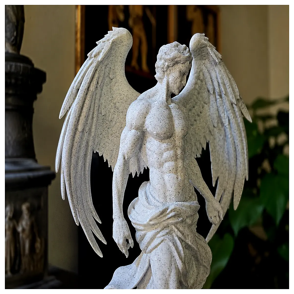 archangel gabriel statue religious decor christian home altar piece holy spirit gift