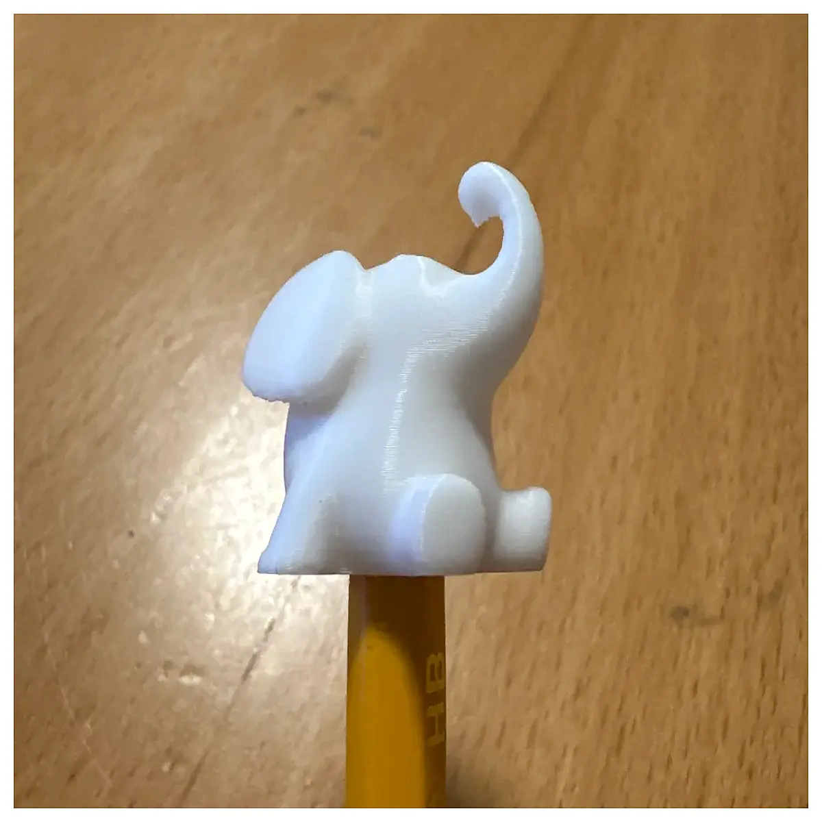 cute blue elephant pencil topper cap for kids stationery school supplies office desk decor animal theme writing accessory