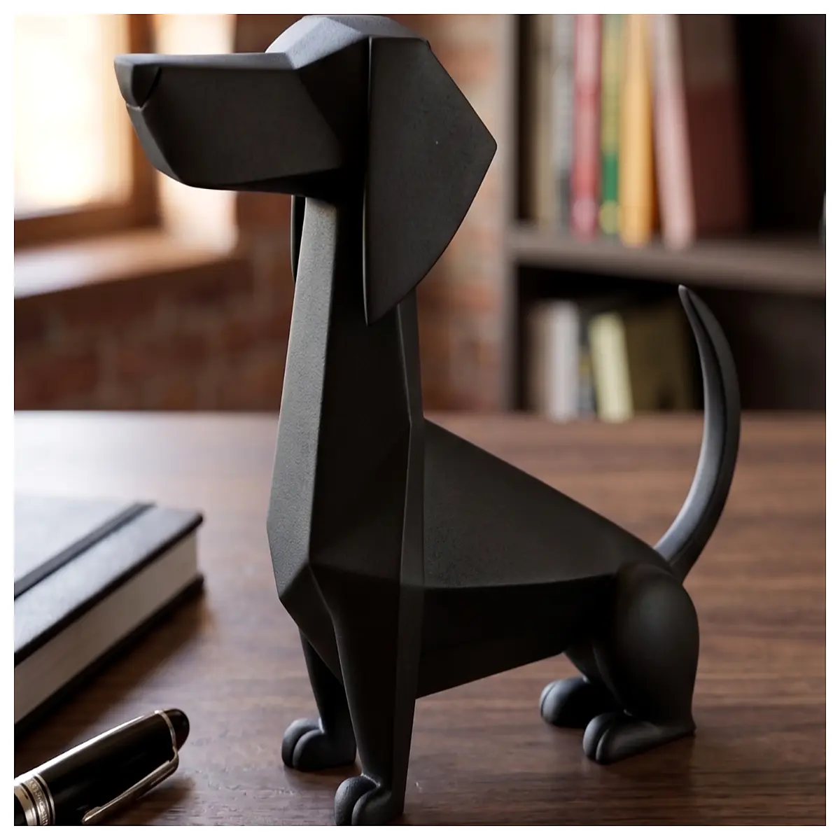 cute dachshund statue resin figurine dog lover home decor garden ornament pet art gift