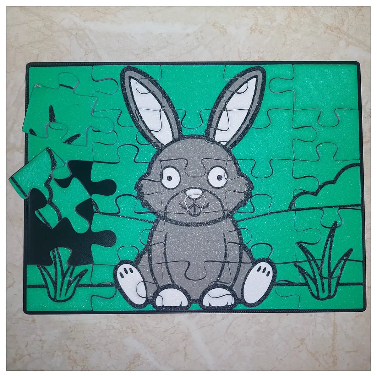 educational bunny puzzle for toddlers 3 5 years old animal shape sorter cognitive development toy fine motor skills game safe non toxic wooden pieces