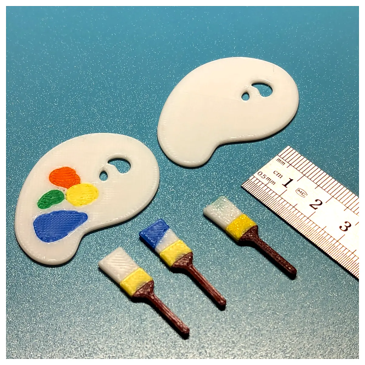 miniature watercolor palette set with fine detail brushes for kids art supplies tiny painting for beginners small travel art tools pocket sized easel