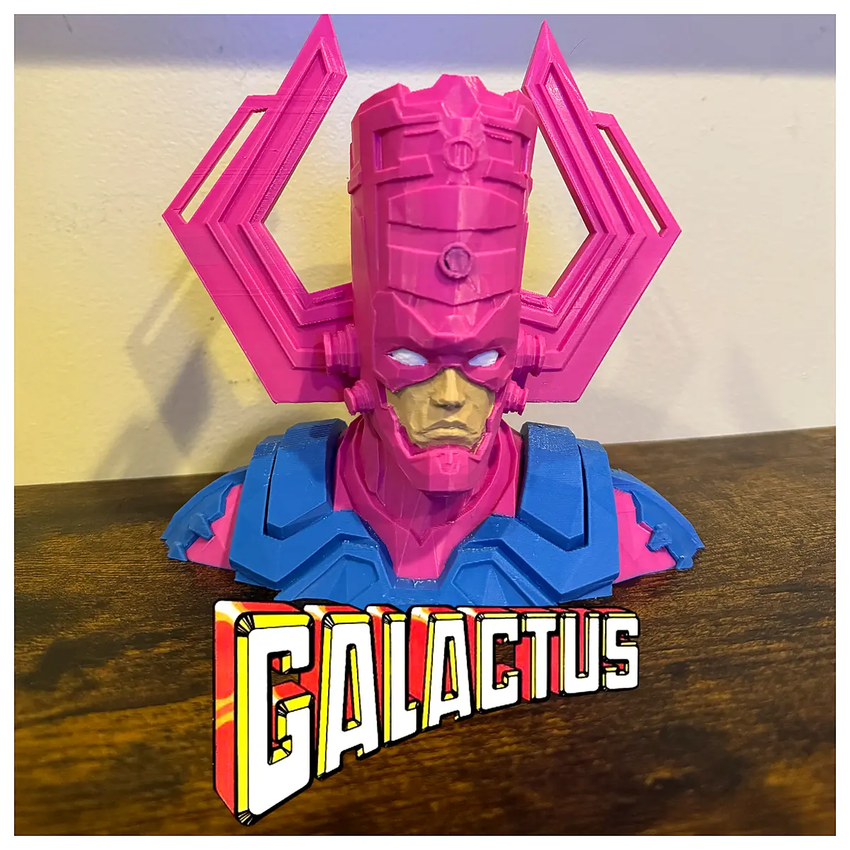 galactus bust full color statue collectible comic book art piece marvel character decor