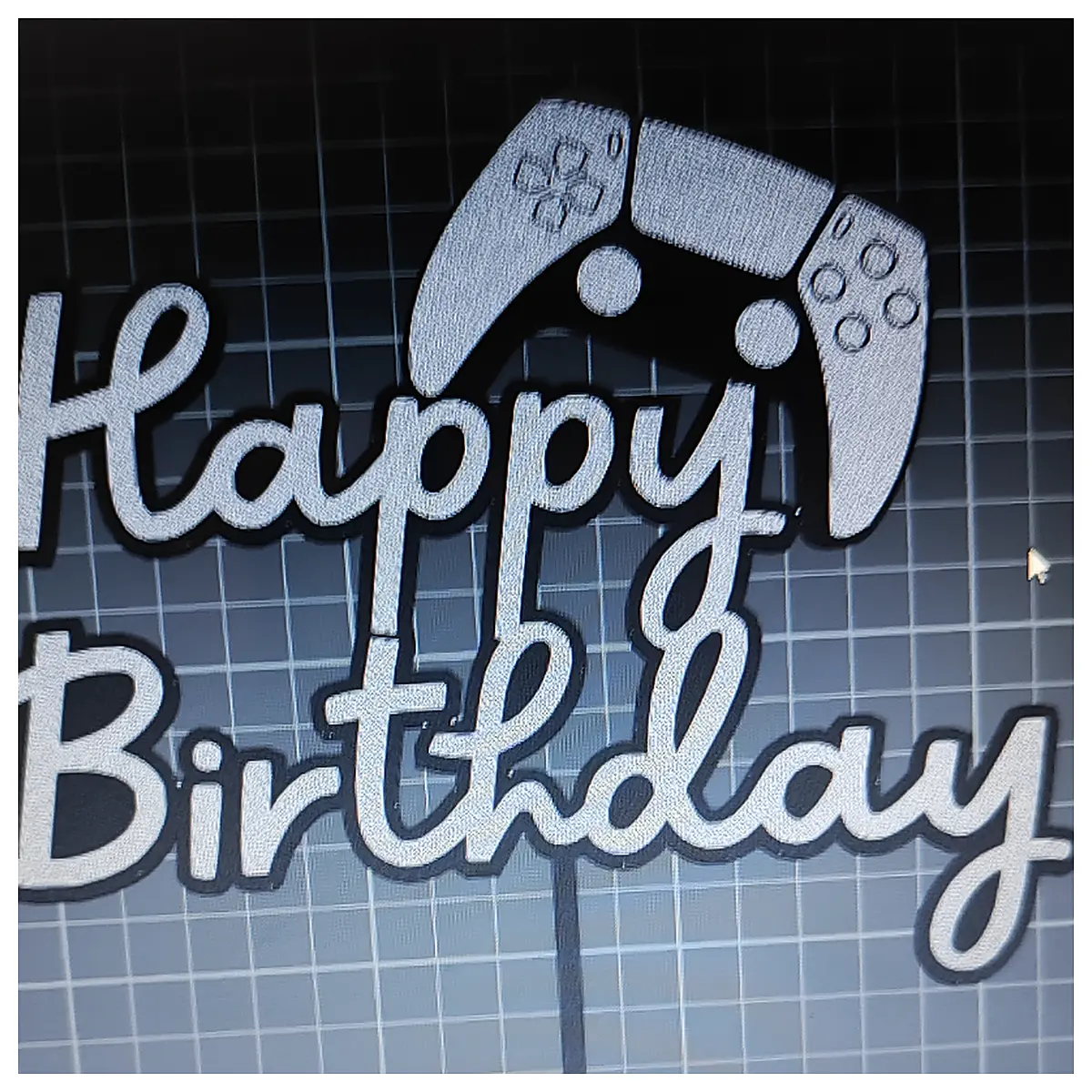 custom cake topper for gamer birthday party video game themed cake decoration funny controller cake topper retro arcade cake topper personalized gamin