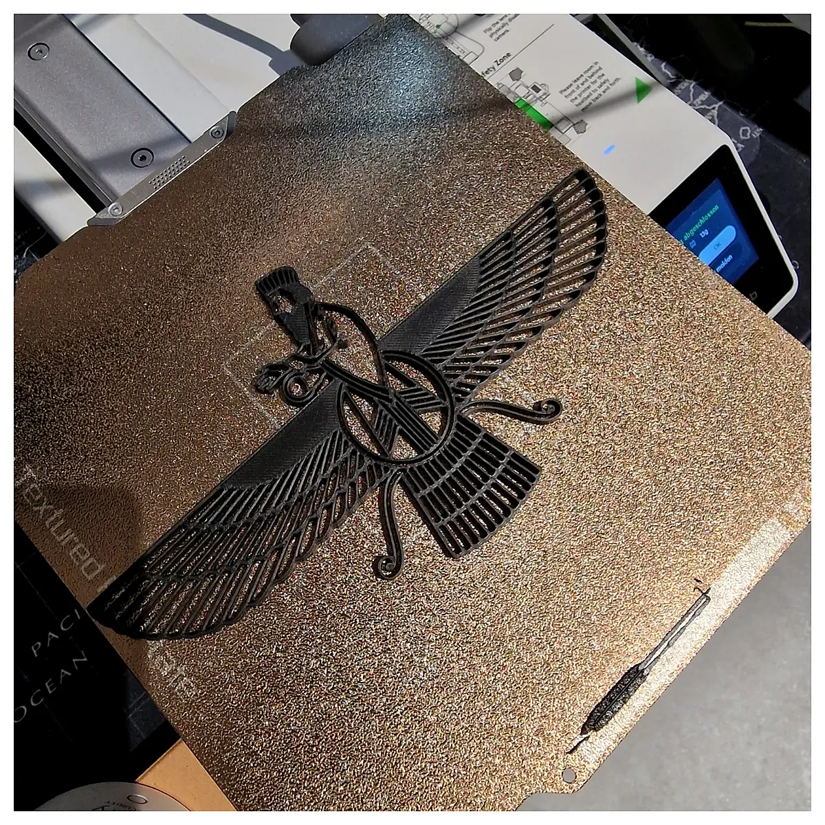 faravahar wall art ancient persian symbol zoroastrian decor living room canvas print spiritual home decoration gift