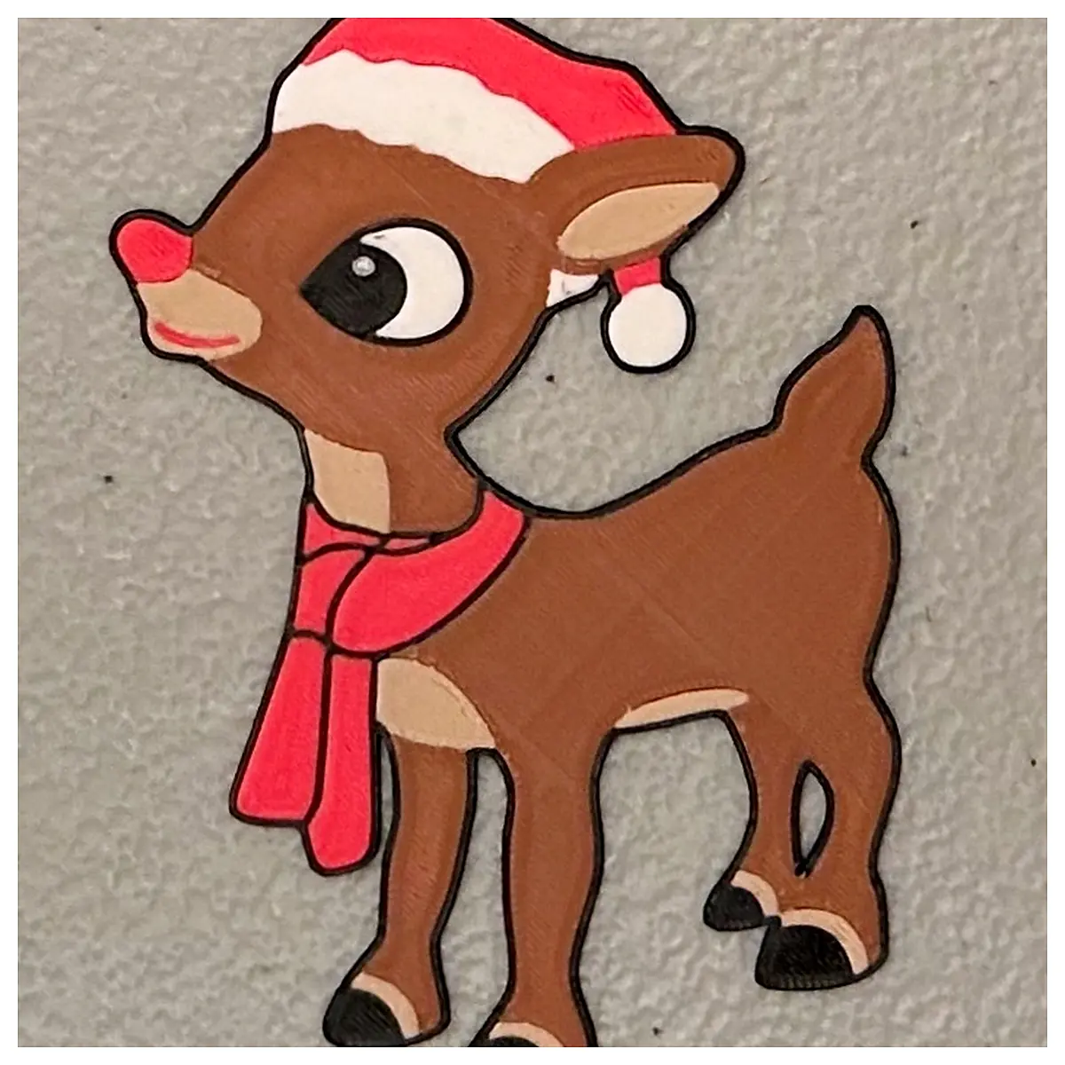 cute reindeer fridge magnet christmas decor holiday gift rubber magnetic sticker for kids room office organizer
